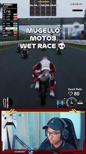 Red flag tiga kali💀 | #motogp26 #motogp24 #motogp #thohamaingame #fypシ