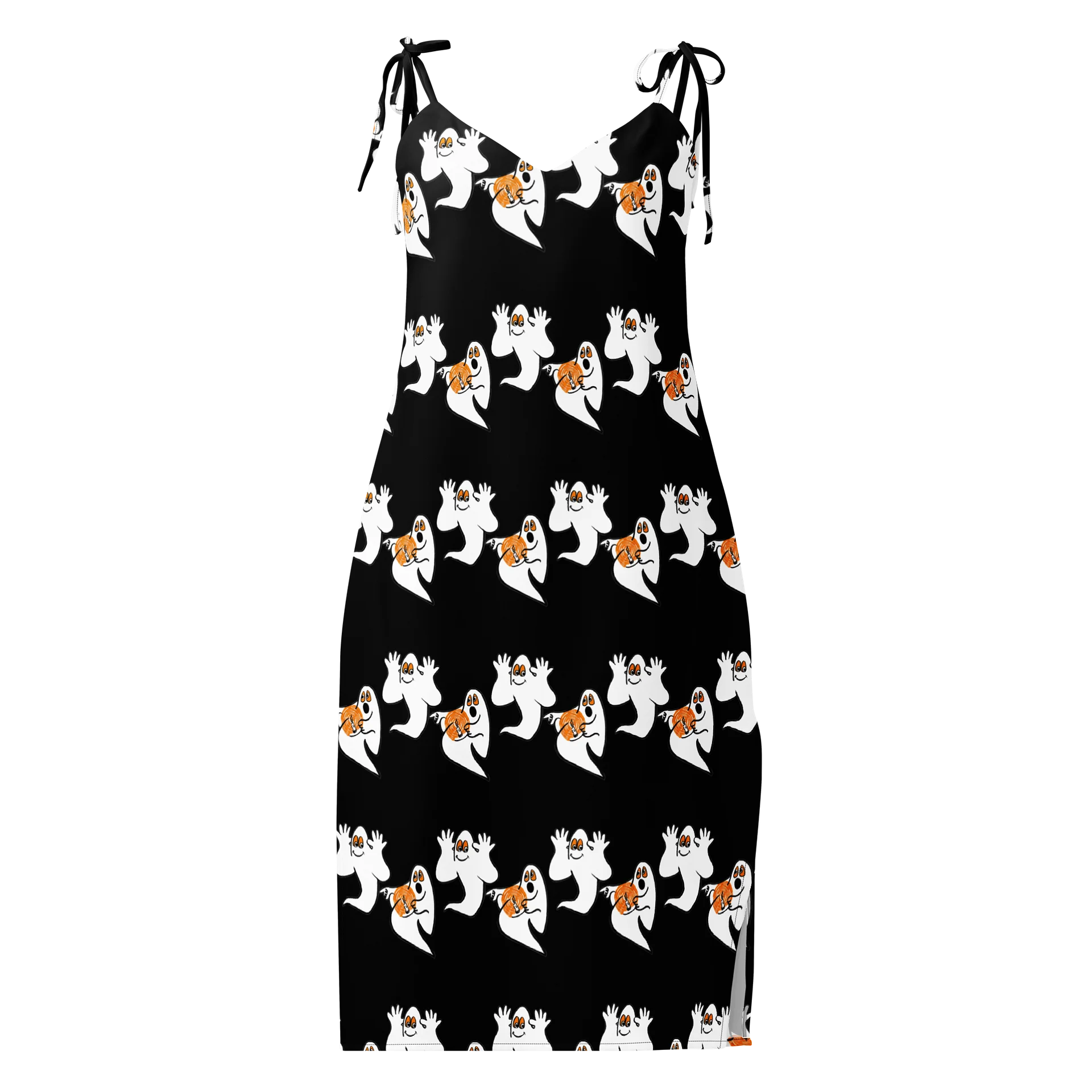 Spooky Ghost Pumpkin Slip Dress product image (2)