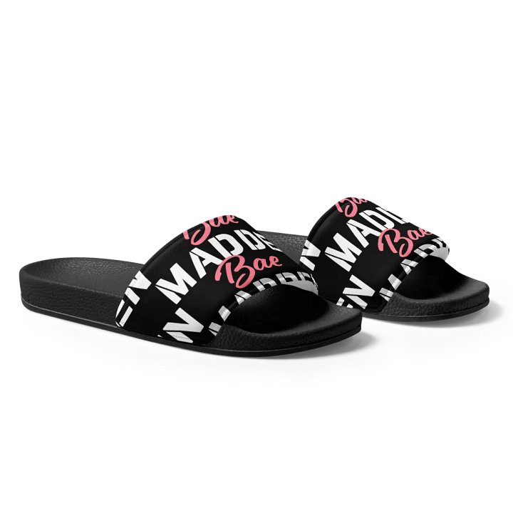 MaddenBae Mens Signature Slides Black product image (1)