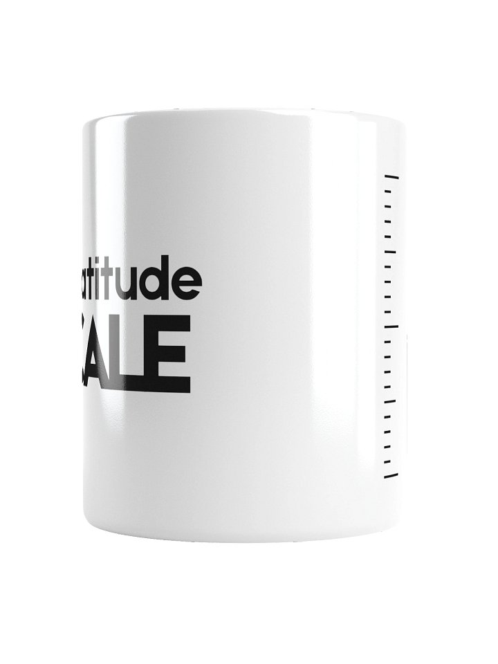Gratitude Scale Mug - Romantic Coffee Gift - Minimalist Shared Living Humour product image (2)