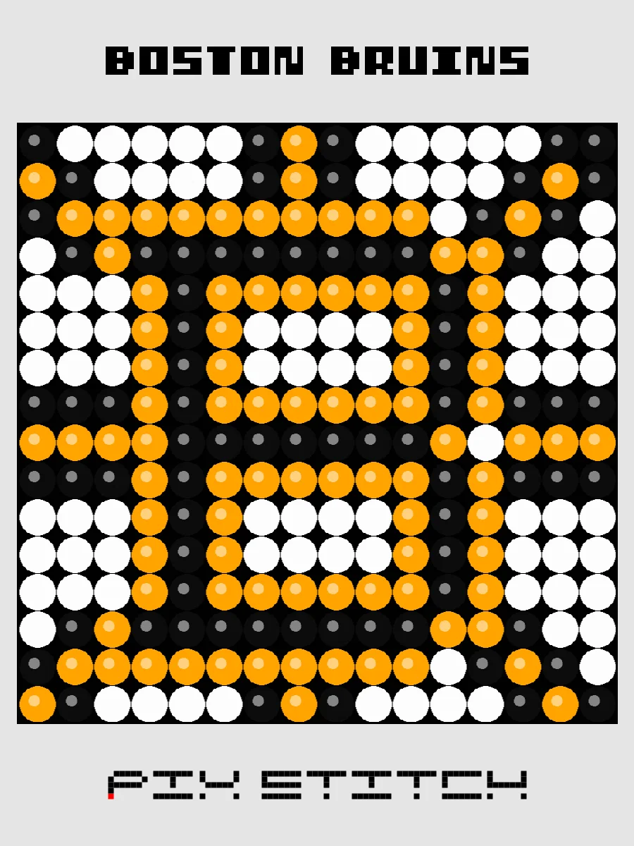 Boston Bruins Pixel Art product image (1)