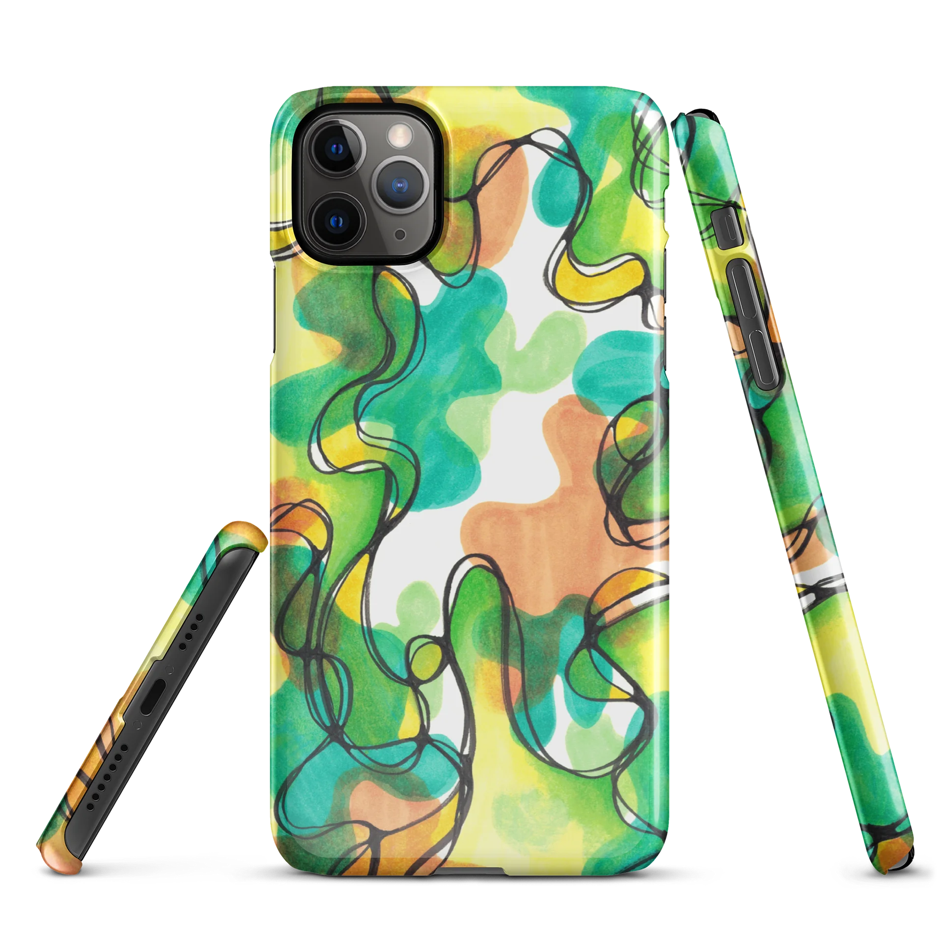 Retro Blobs iPhone case product image (5)
