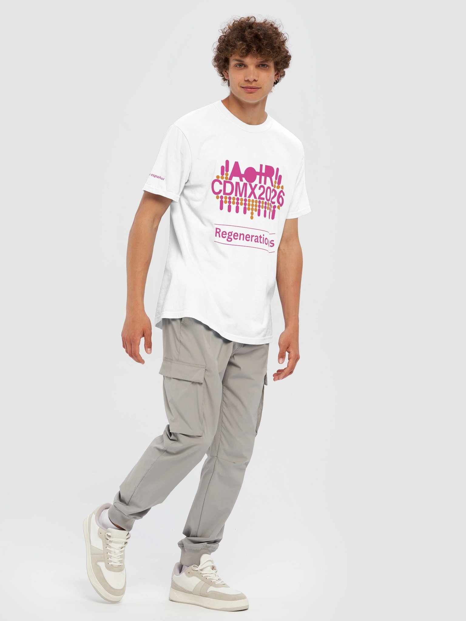 AoIR2026 Regenerations Unisex Conference Tee 'se habla español' - Pink product image (11)