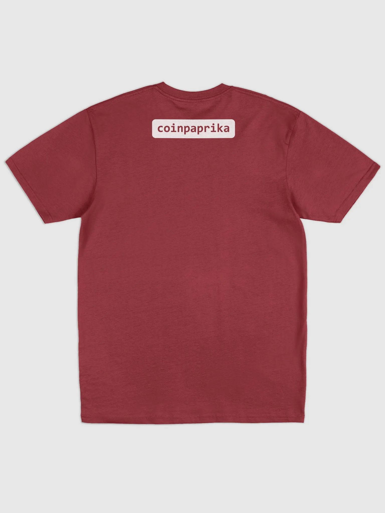 Red coinpaprika t-shirt product image (2)
