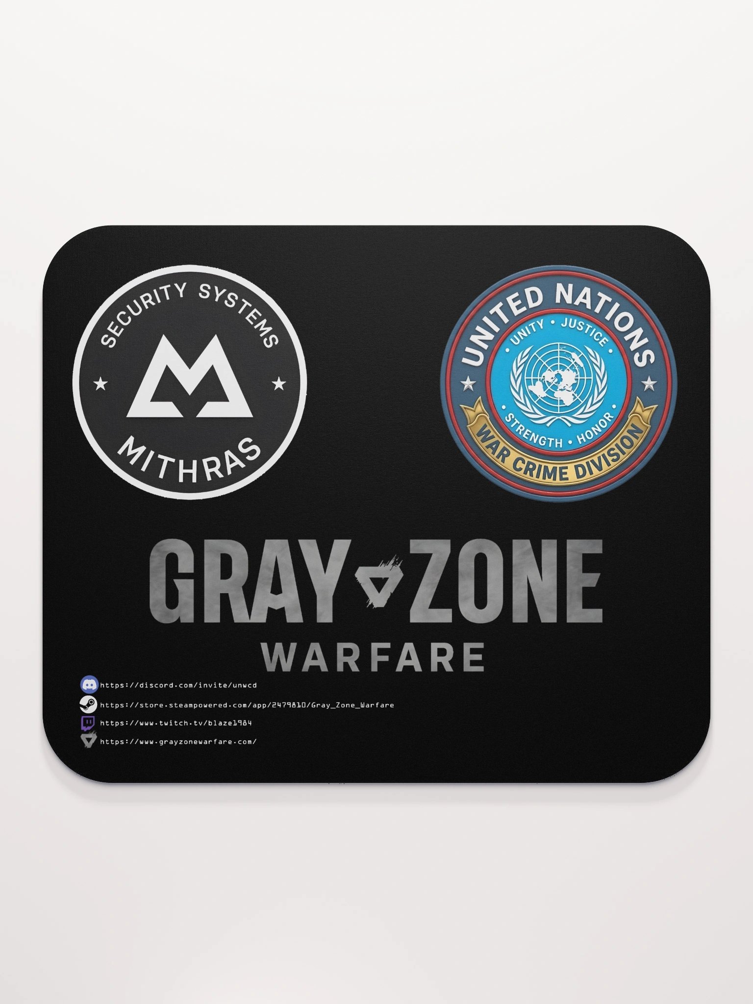 UNWCD/MSS Mouse Pad - Black product image (2)