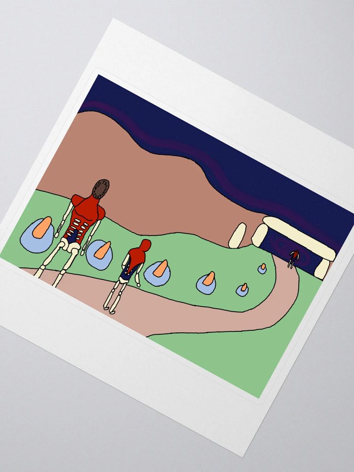 Time Walk Clock Sticker product image (4)