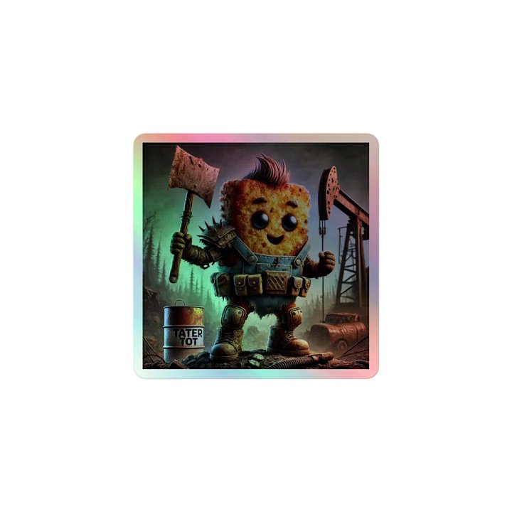Rusty Tater Tot Holographic Sticker product image (1)