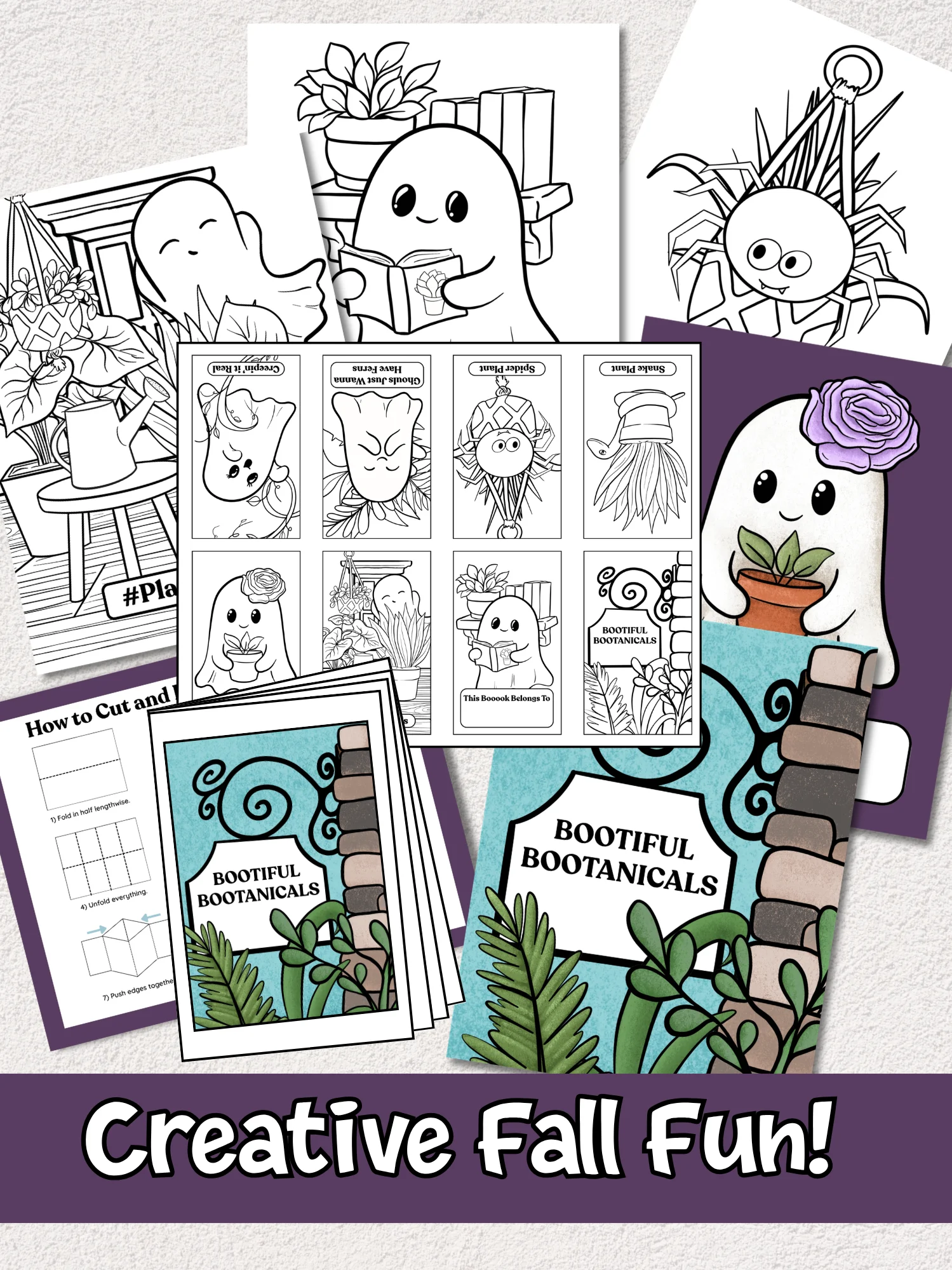 Bootiful Bootanicals Minibook, Coloring Pages, and Wall Art product image (1)