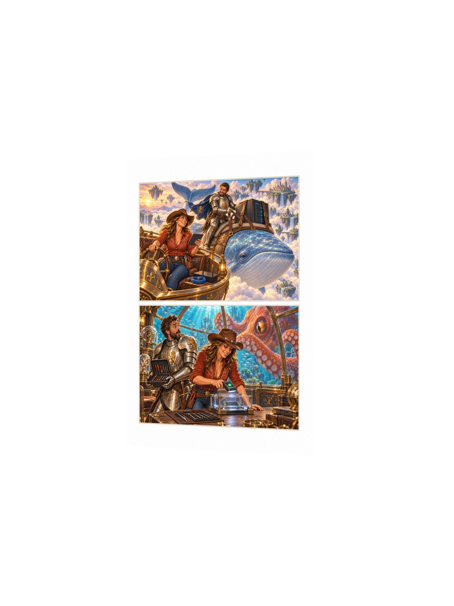 Above and Below Small Art Print product image (2)