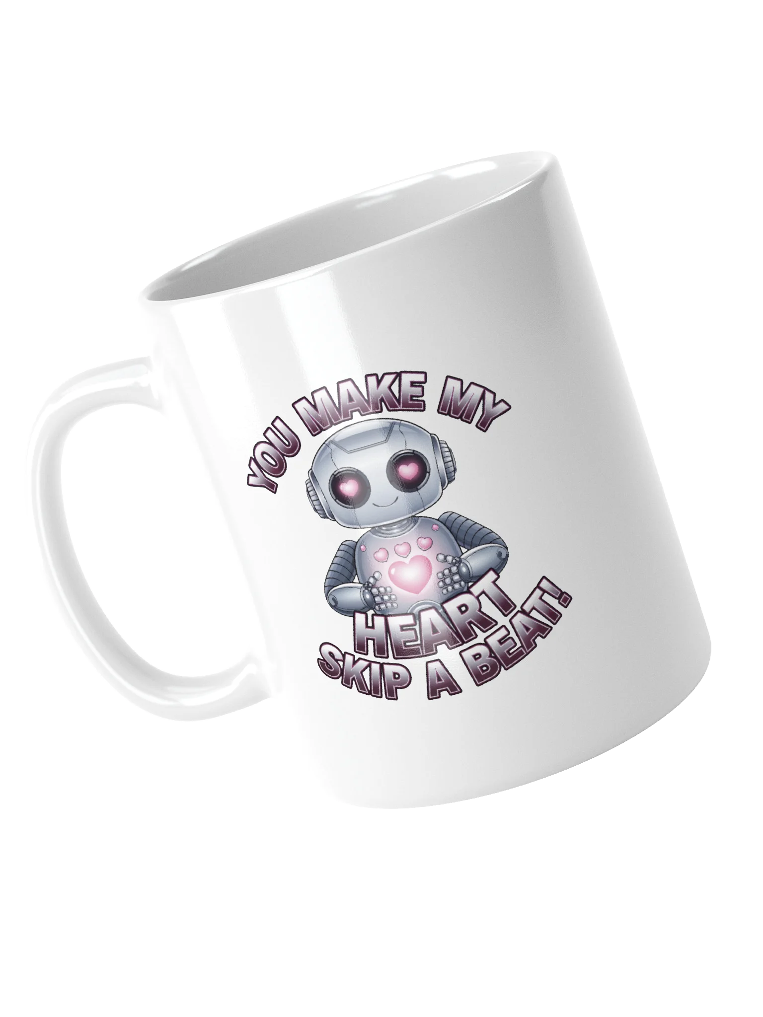 Robot Valentine's Day Gift | Funny Tech Love Mug | Geeky Romance Gift for Nerds product image (4)