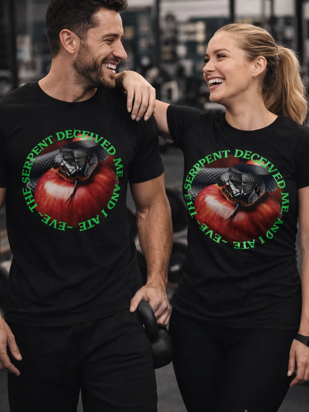 Serpent Deceived Me T-Shirt, Adam & Eve, Garden Genesis Bible Verse Tee product image (4)