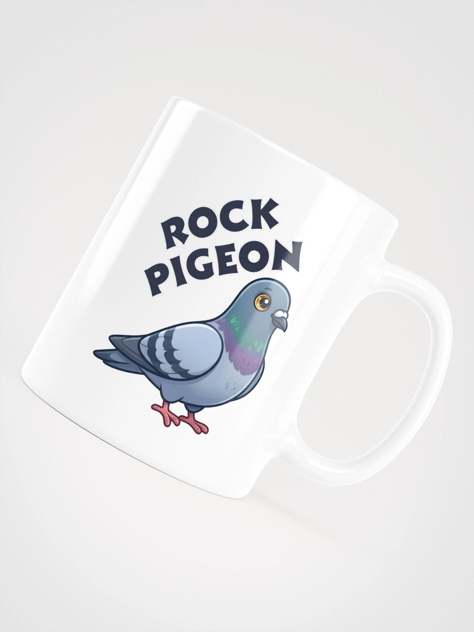 Rock Pigeon Ceramic Mug – Cute Cartoon Pigeon Coffee Cup & Bird Lover Gift product image (3)