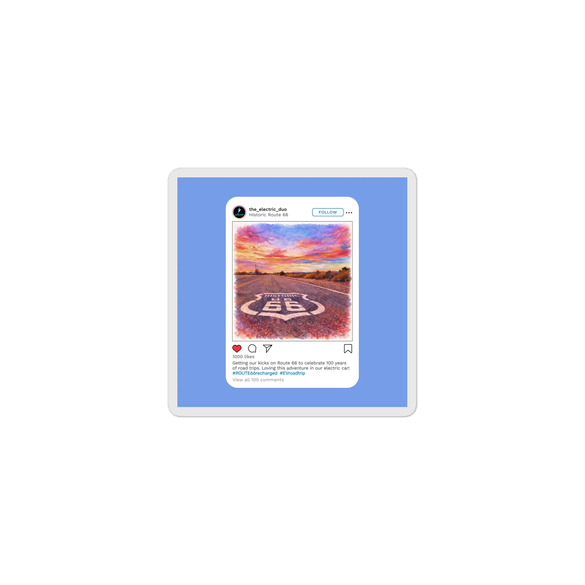 Route 66 Recharged / 2010's / Decades Art (Sticker) product image (1)