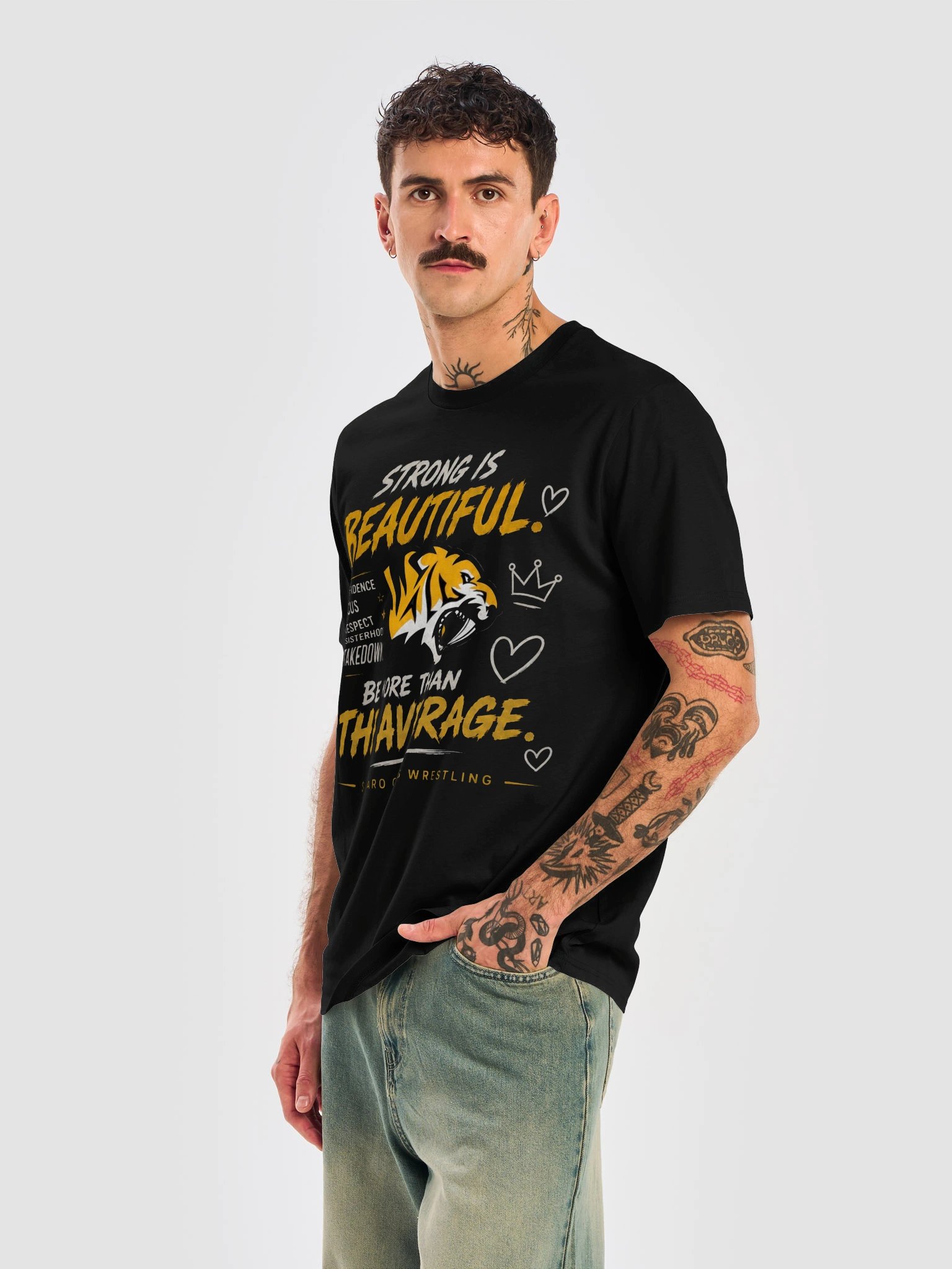 Strong Is Beautiful Saguaro Girls Wrestling Tee product image (24)