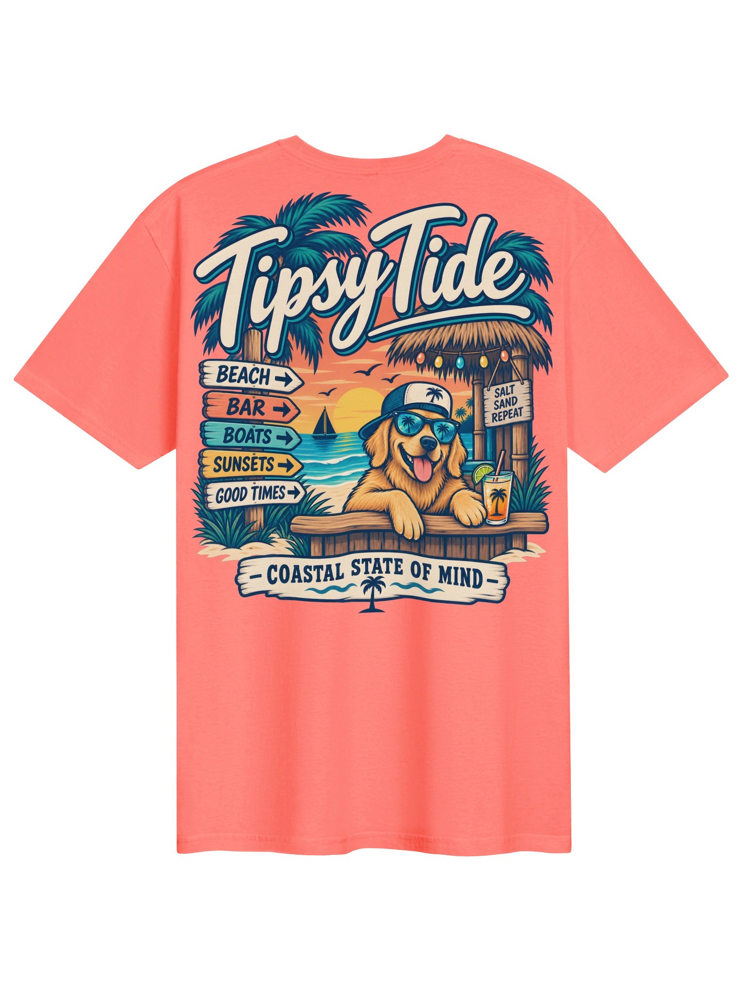 Tipsy Tide Beach Bar Pup Tee product image (1)