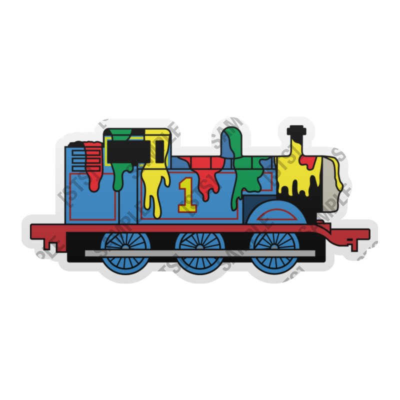Paint Splatter Thomas Magnet product image (1)
