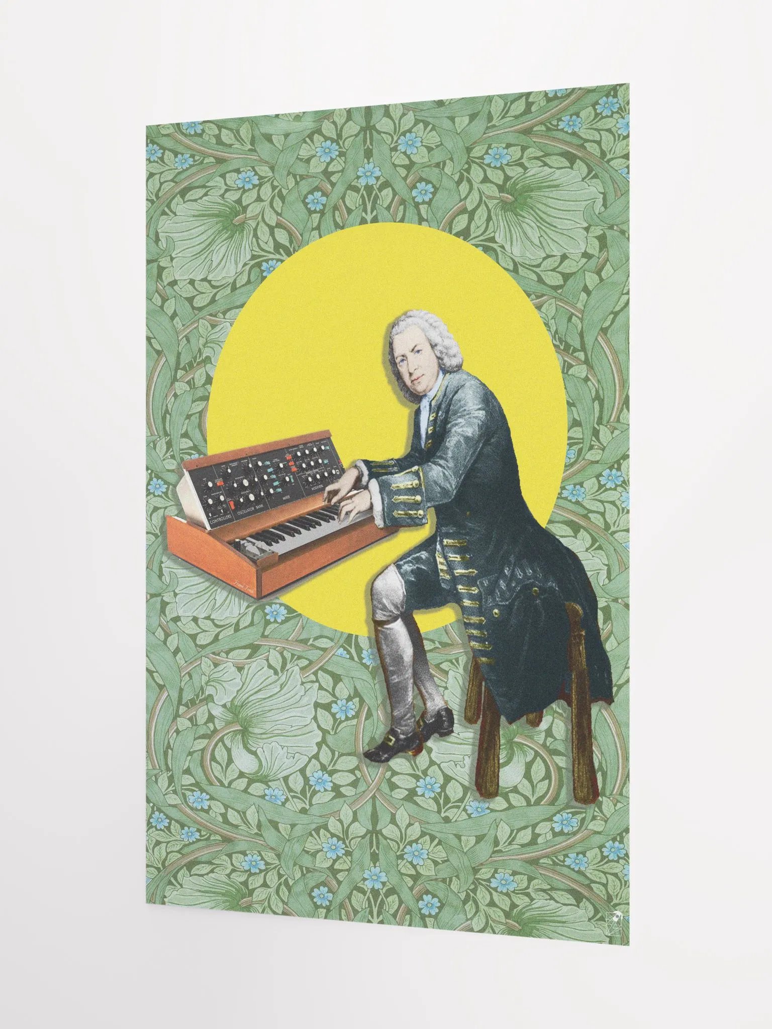 Prelude and Moogue by Frank Fonik (Mini mOOg - baroque version), Techno EDM Enhanced Matte Paper Poster product image (2)