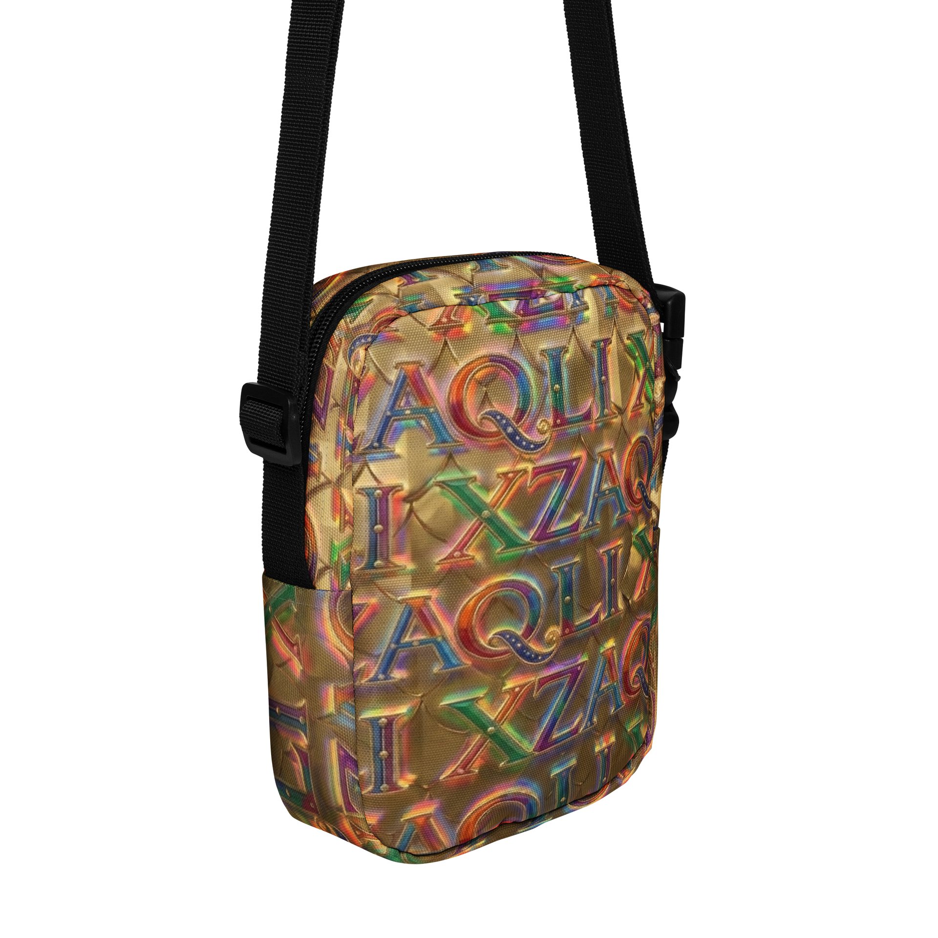 XZAQLI Liquid Gold Monogram Utility Crossbody Bag product image (5)