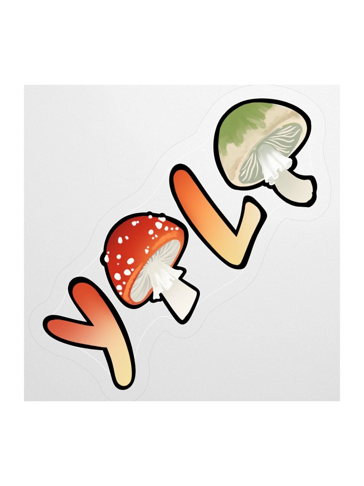 Yolo Mushroom Sticker product image (1)
