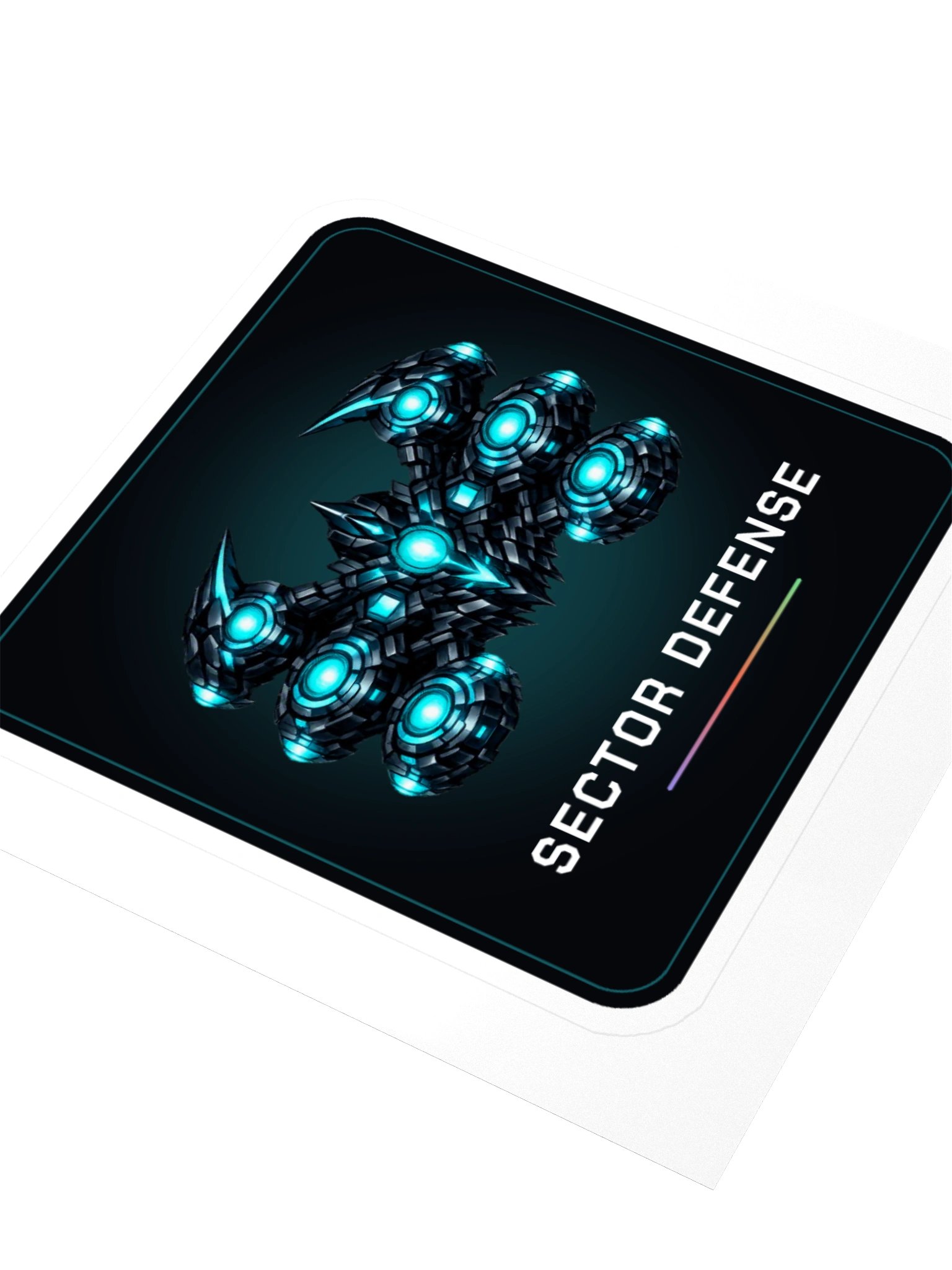 Sector Defense Cyan Stinger Sticker product image (3)