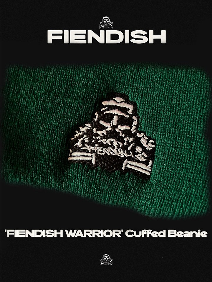 FIENDISH 'FIENDISH WARRIOR' Cuffed Beanie product image (2)