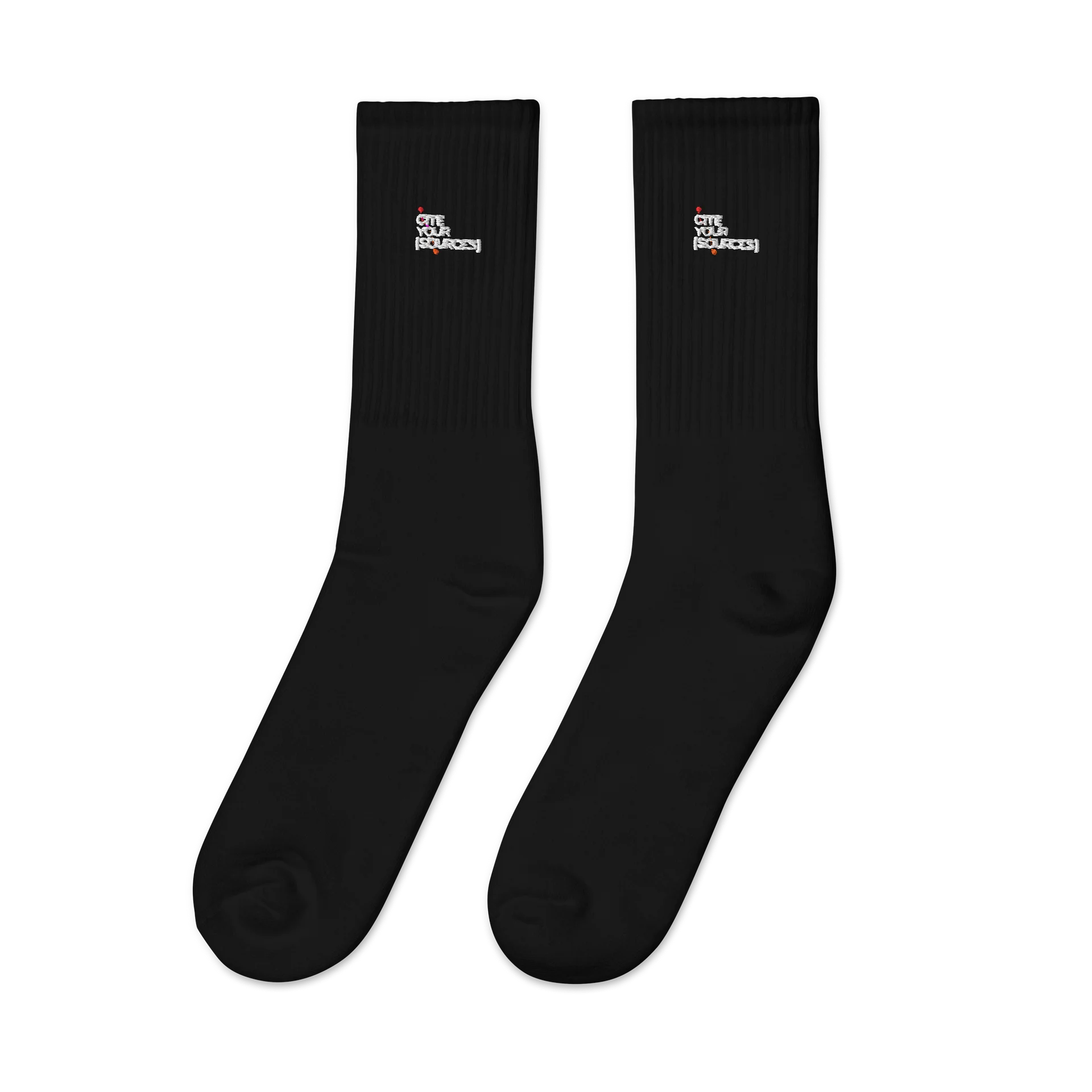 The Cite Your Sources Embroidered Sock product image (4)
