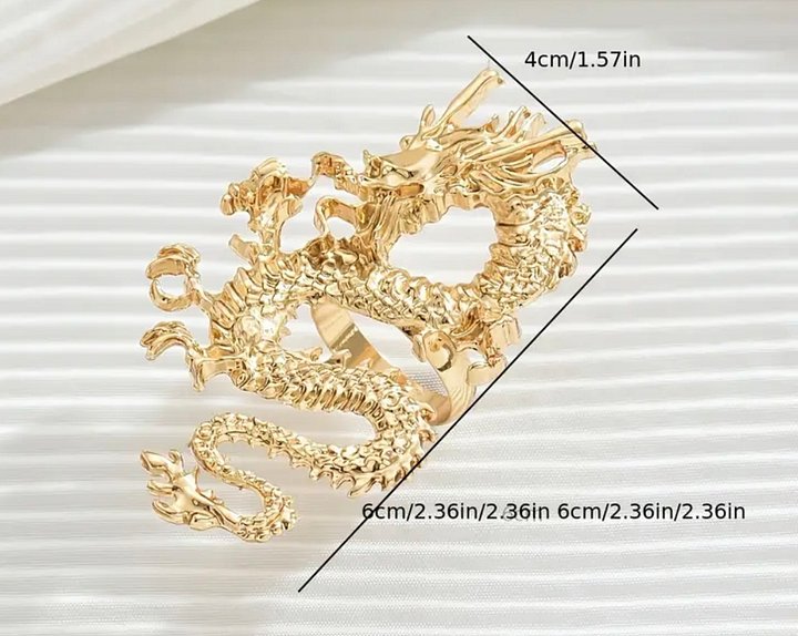 Dragon ring خاتم وعي عالي بالطاقات وحاسة حدس قوية product image (2)