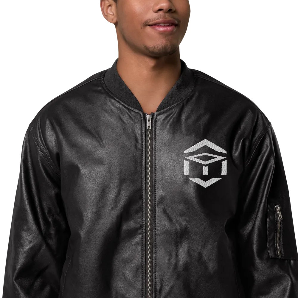 TET Leather Bomber Jacket product image (1)