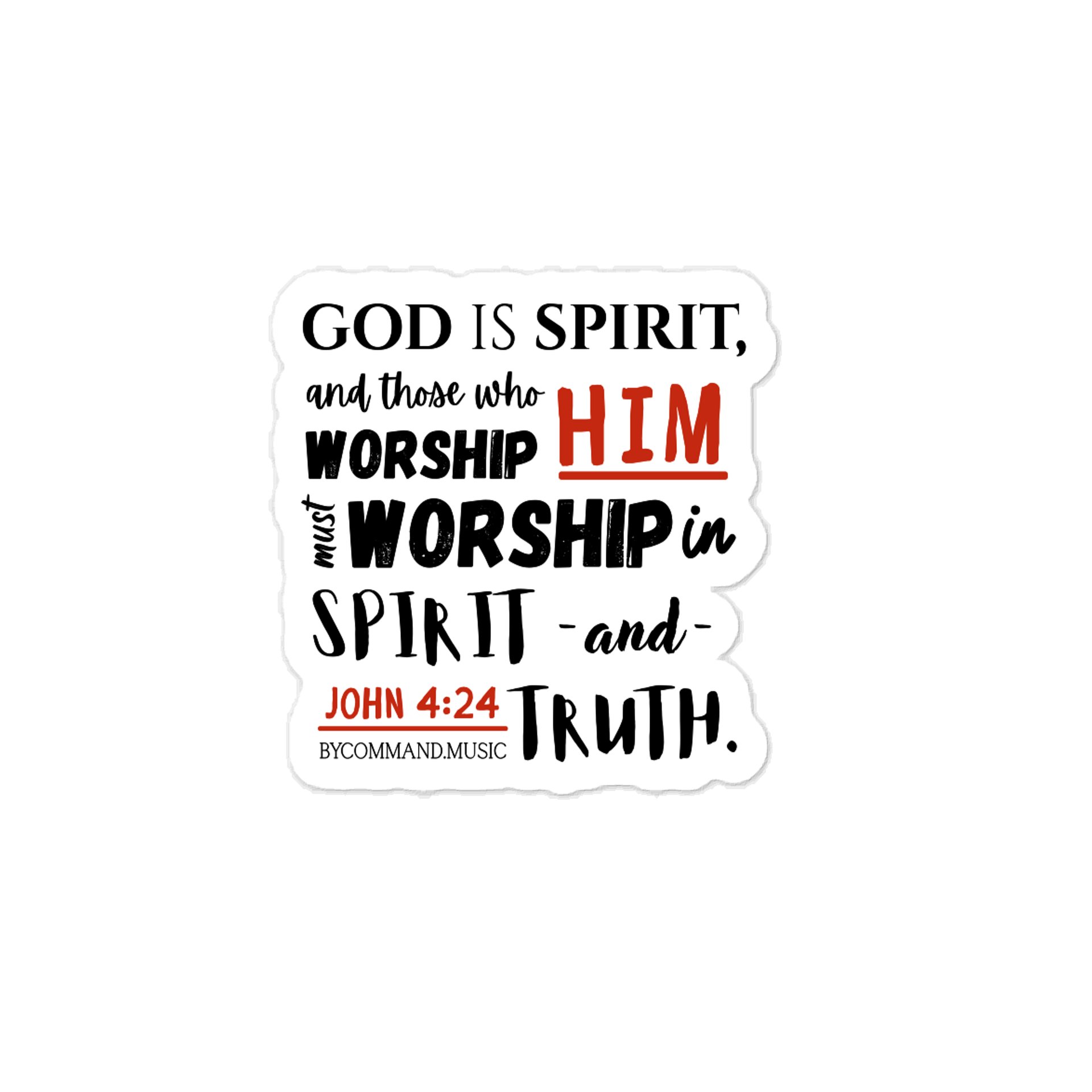 John 4:24 Sticker product image (1)