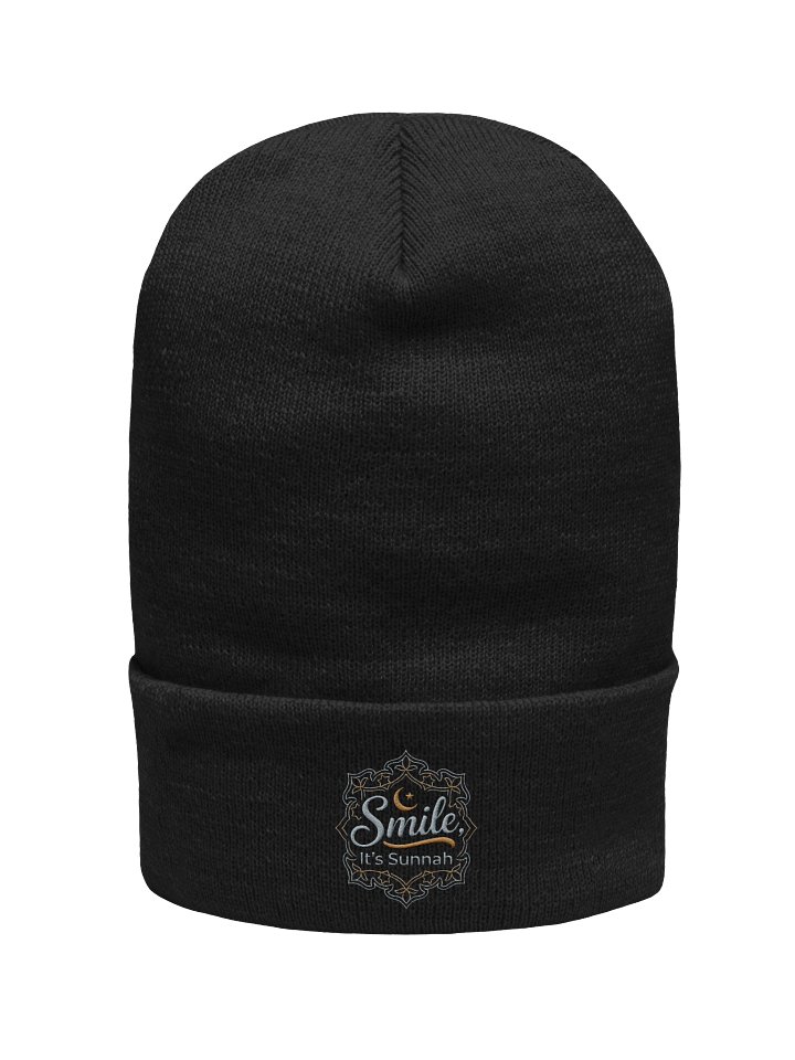 Smile it's Sunnah - Embroidered Cuffed Beanie product image (1)