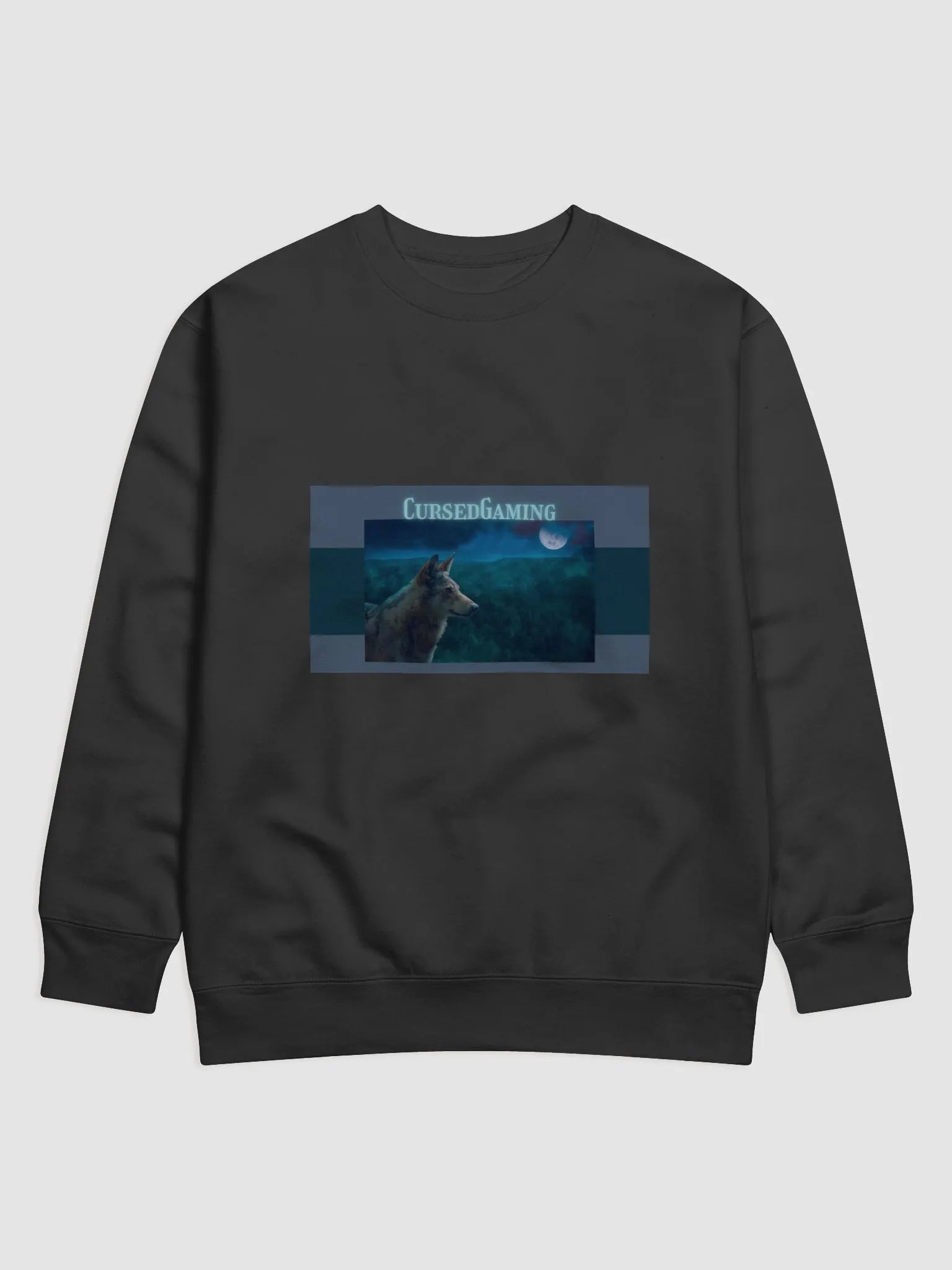 Moonlit Wolf Gaming Sweatshirt product image (6)