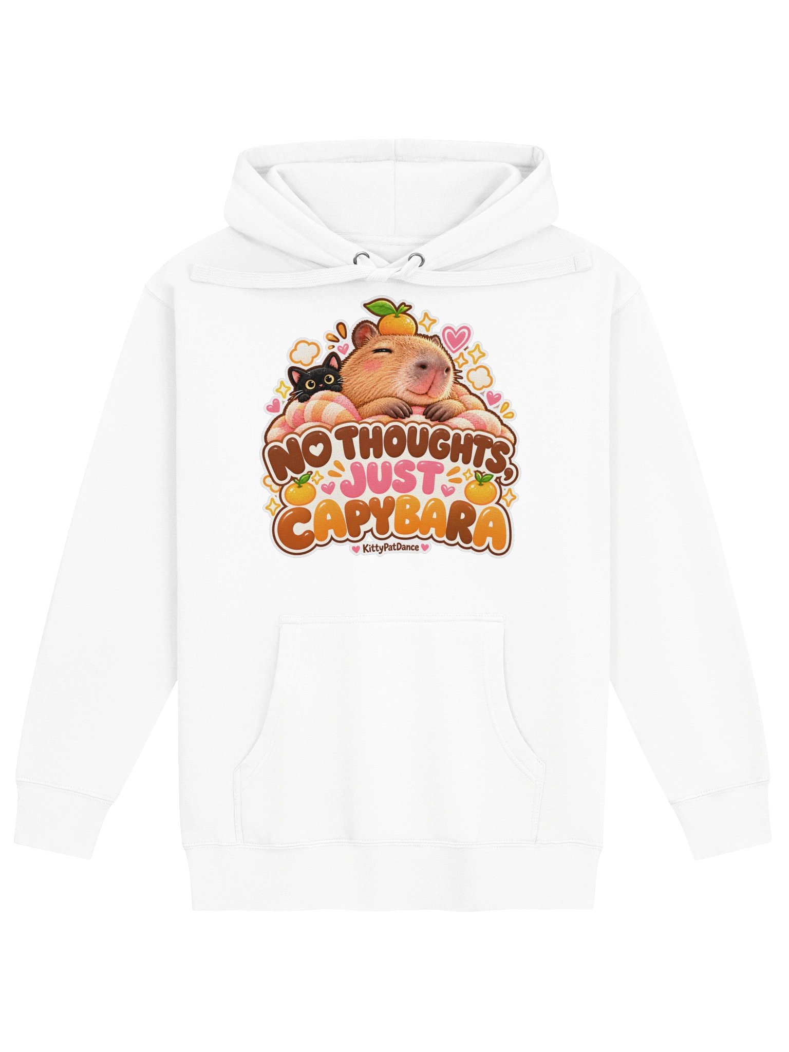 No Thoughts, Just Capybara Hoodie | CA-PY-BA-RA product image (1)