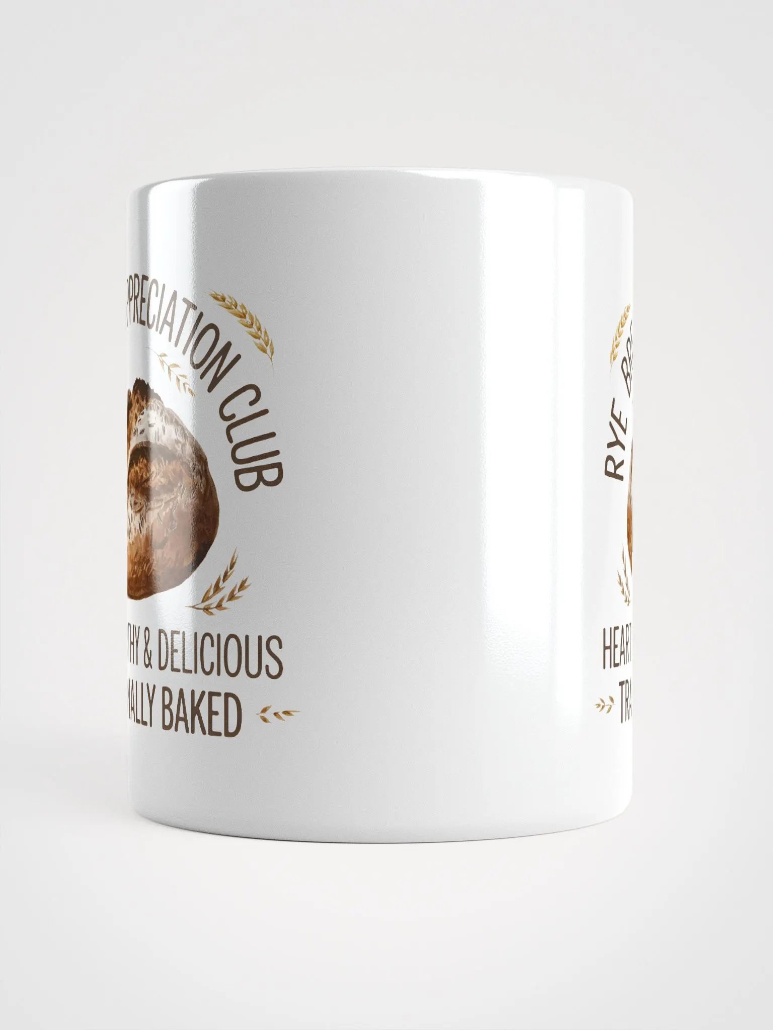 Rye Bread Appreciation Club White Glossy Mug product image (5)
