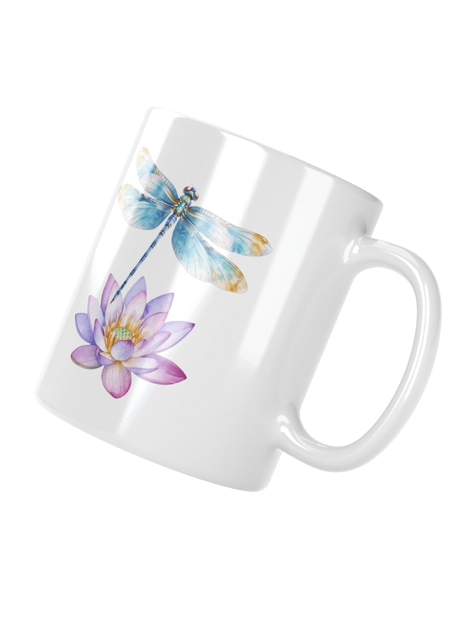 Whispers of the Dragonfly Coffee Mug – Tranquil Nature-Inspired Design product image (4)