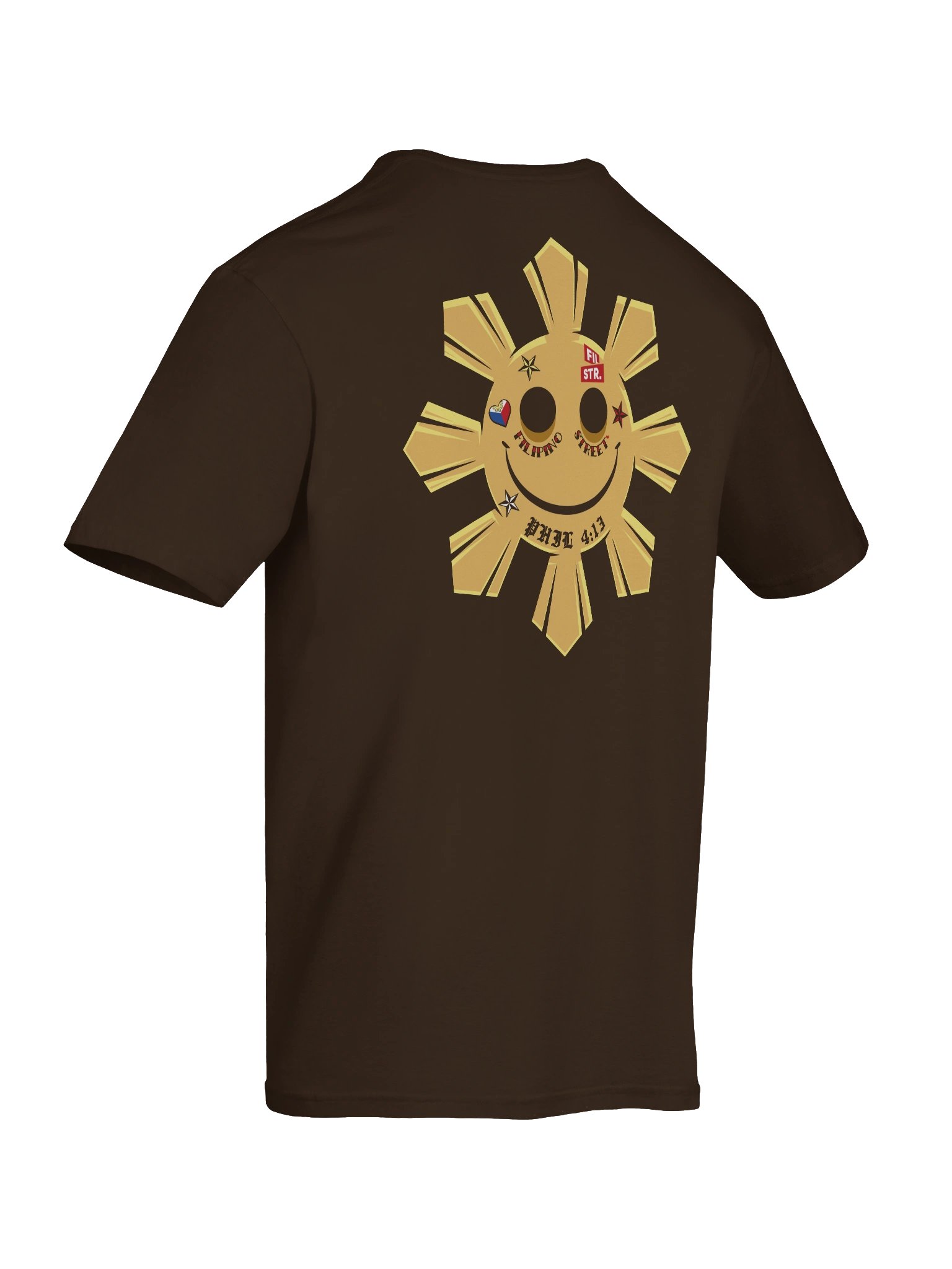 TATTOOED PHILIPPINE SUN BROWN TEE product image (5)