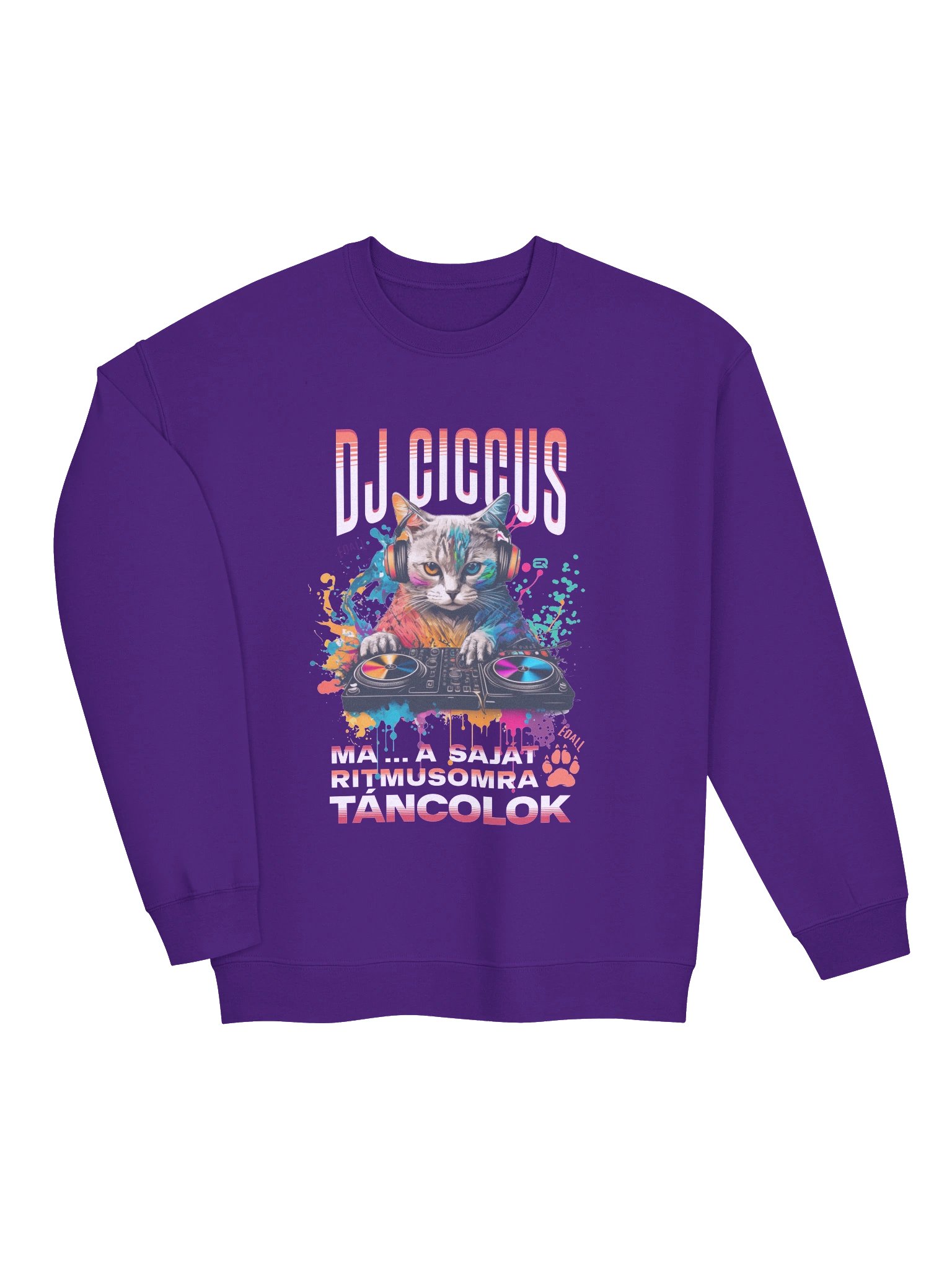 Laza DJ CICA Vibes PAWSETIQ Pulcsi_R3CVR.i_EQALL® Originals_Lazac / Pink product image (4)