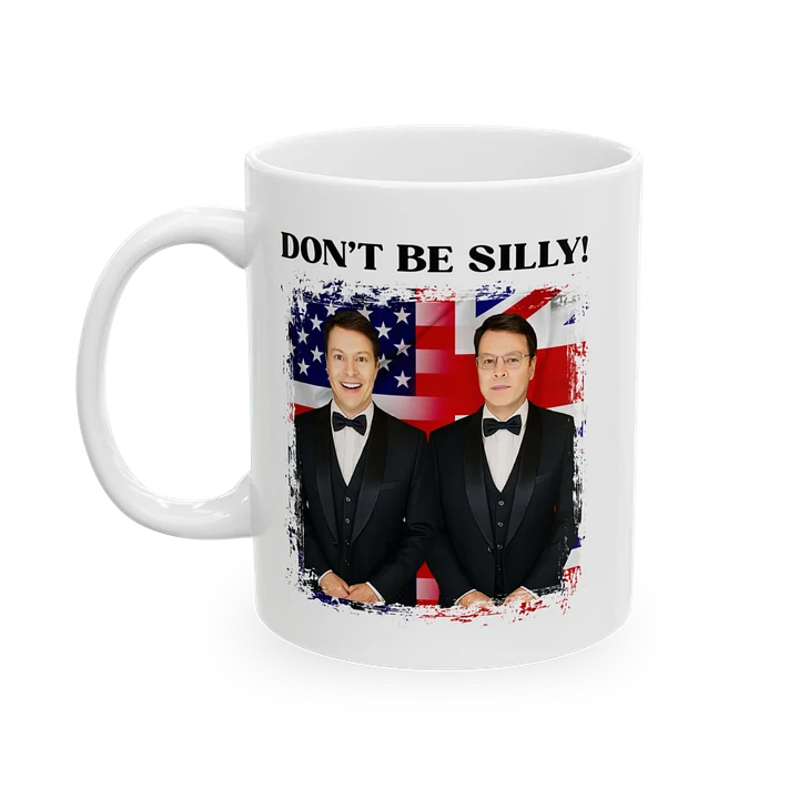 Don't Be Silly! Tuxedo White Ceramic Mug product image (1)