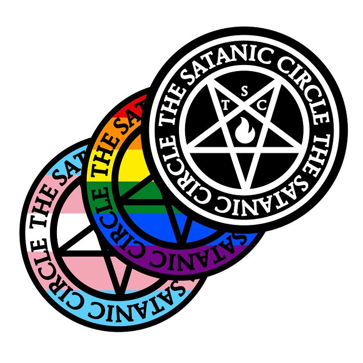 The Satanic Circle - 3 Sticker Packs - (5 in.) product image (1)