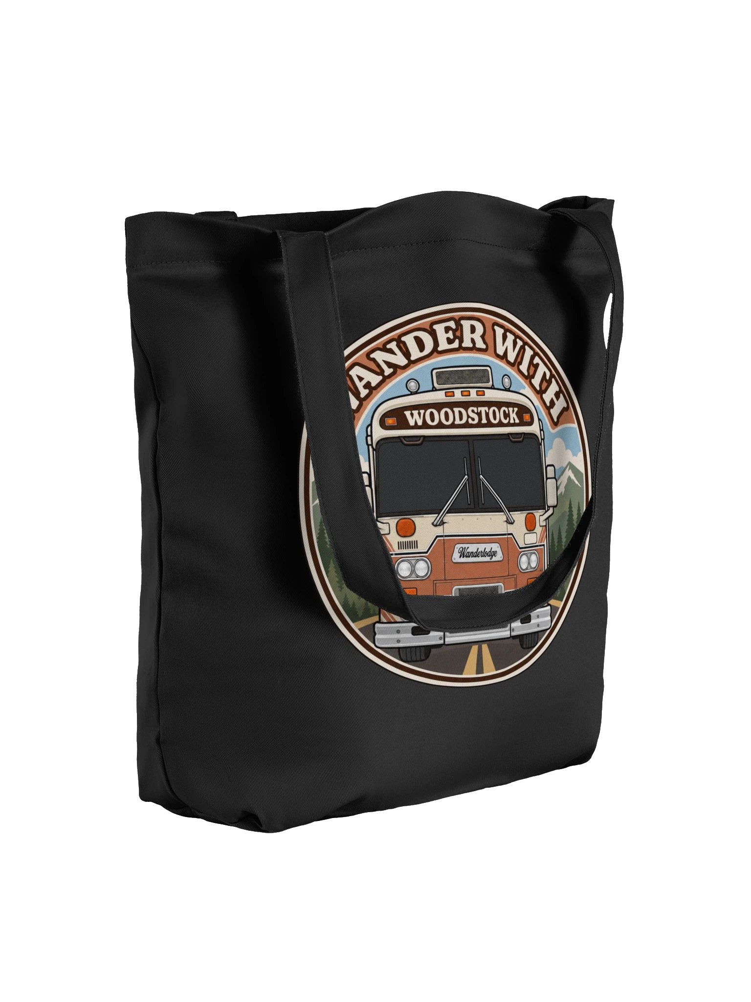 Woodstock Market Miles Organic Tote — Front & Center — Dark Windshield product image (6)