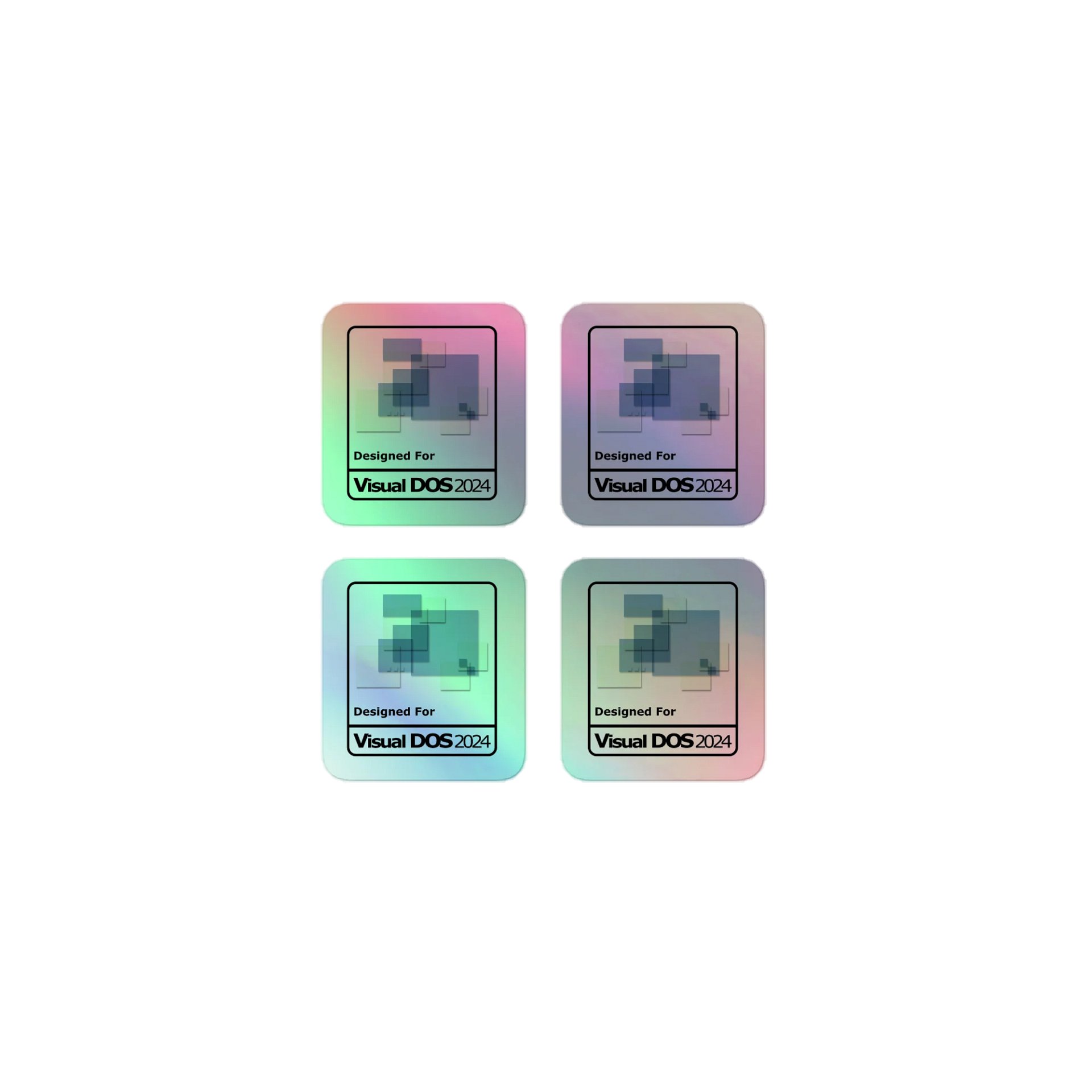 Designed For Visual DOS 2024 Badge Stickers product image (1)