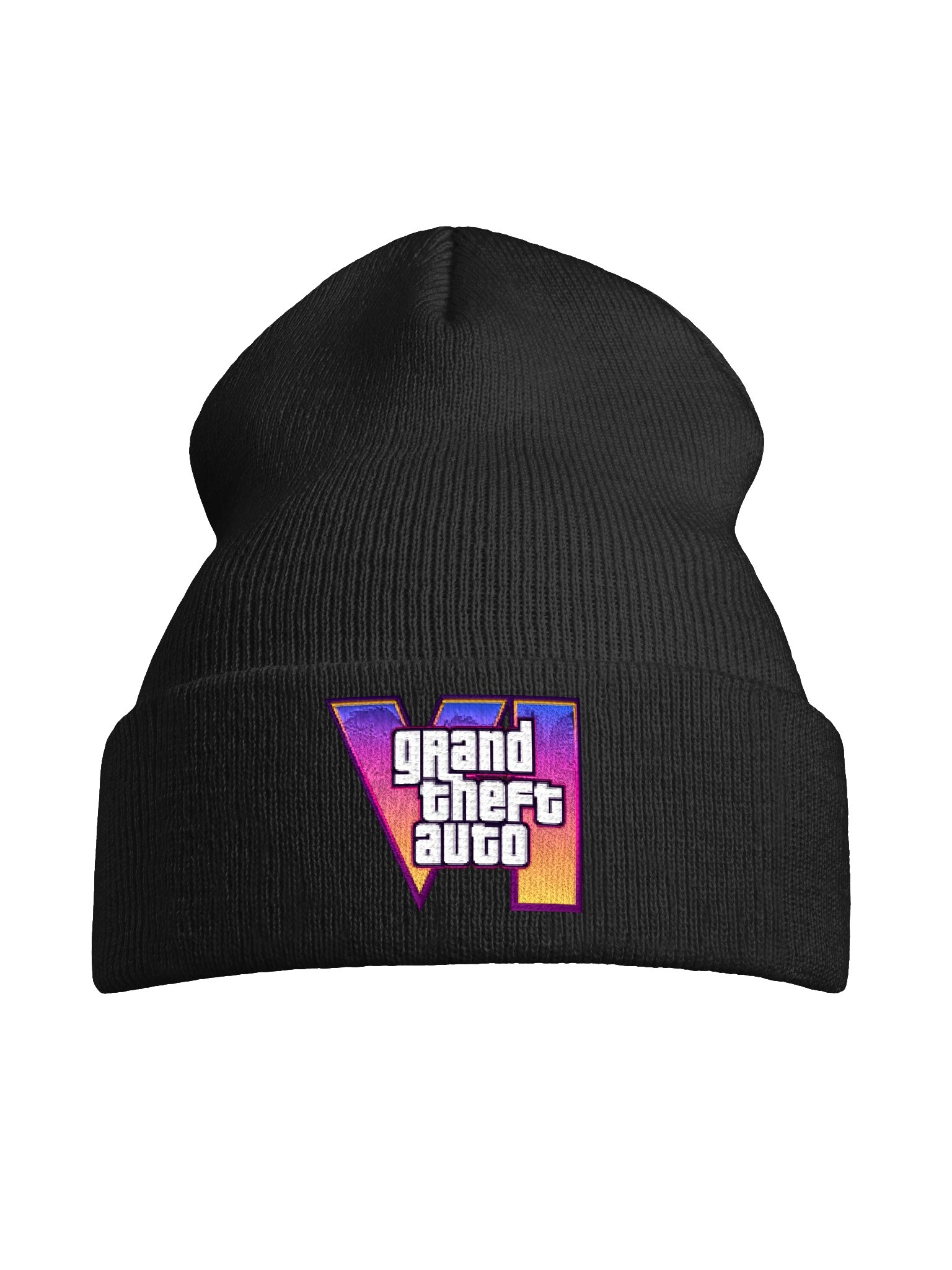 GTA VI Logo Embroidered Beanie Fan Made product image (3)
