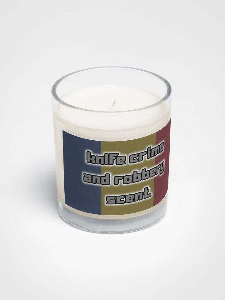 Knife crime and robbery scented candle product image (2)