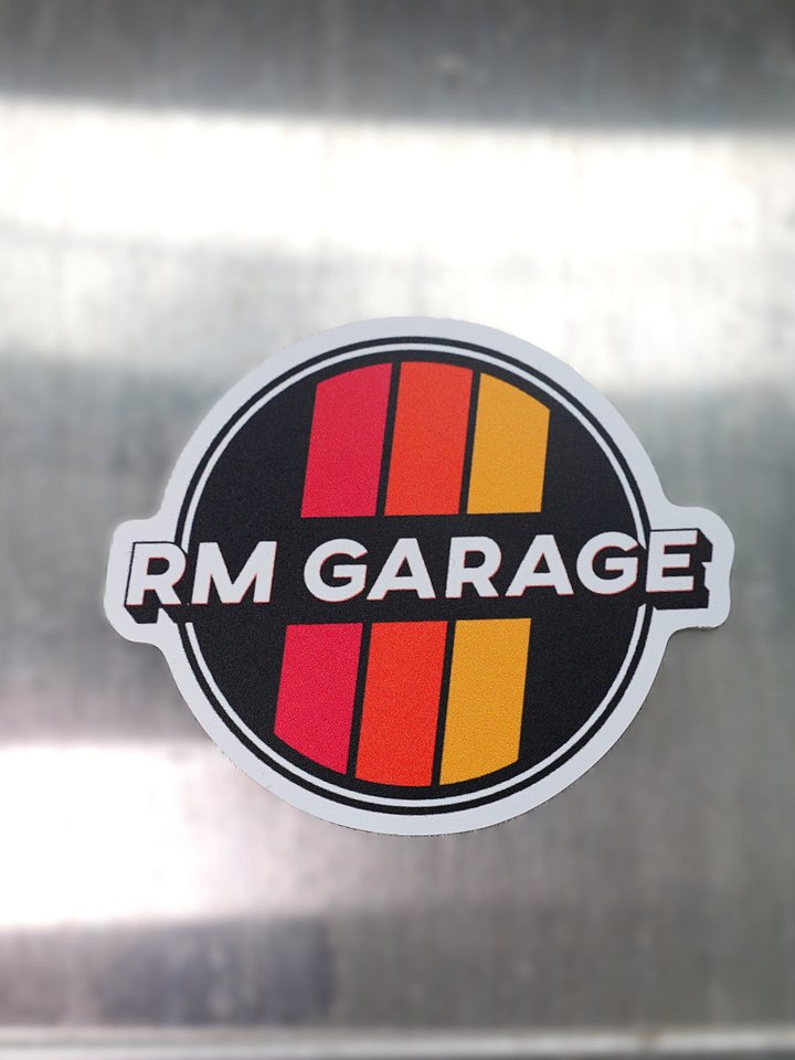 RM Garage Logo Sticker product image (1)