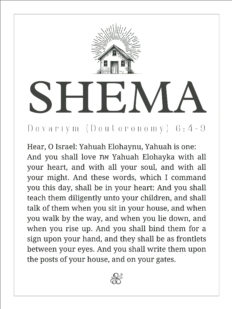 SHEMA – Deuteronomy 6:4–9 Scripture Art (Digital Download) product image (2)