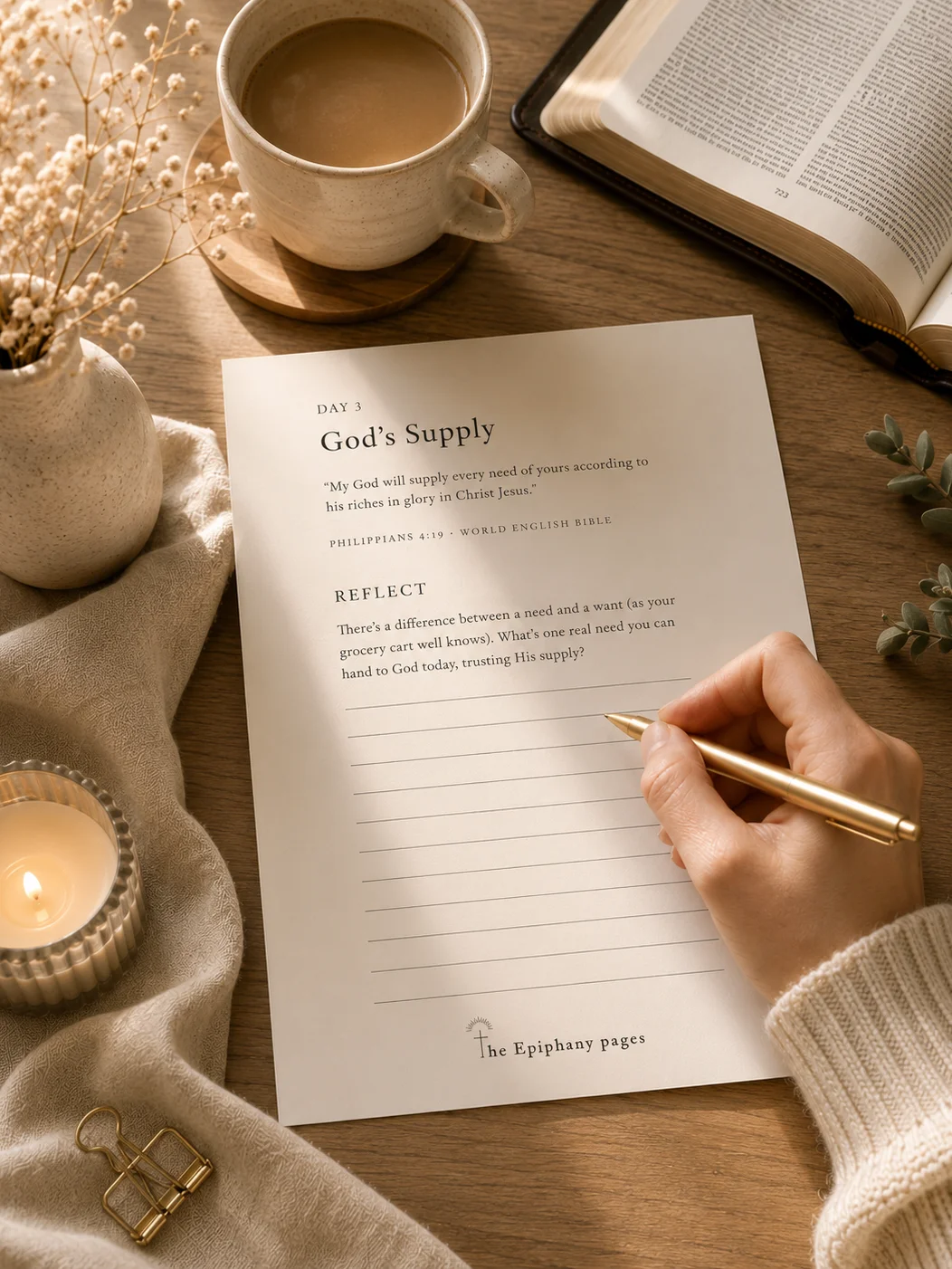 "Daily Bread" 30-Day Bible Journal & Reading Plan for Financial Peace product image (2)