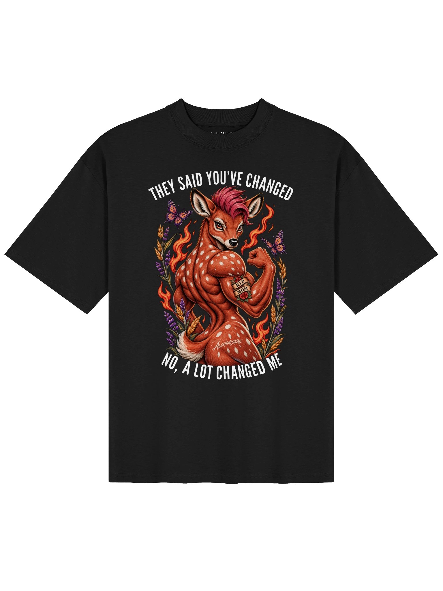 T-Shirt Unisexe Oversize Coton Bio Poids Lourd – A LOT CHANGED ME product image (1)