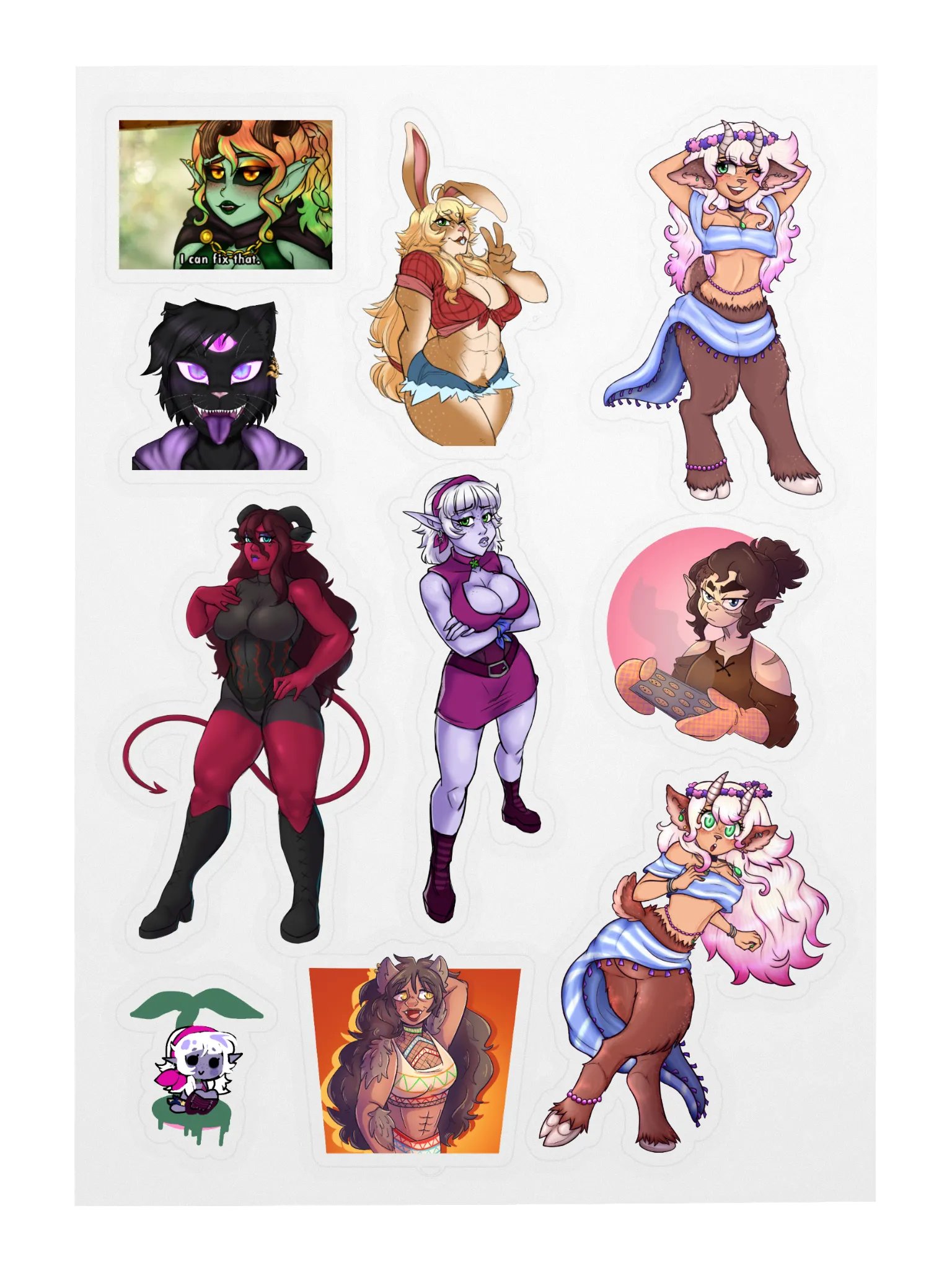 DnD OC Sticker Sheet product image (3)