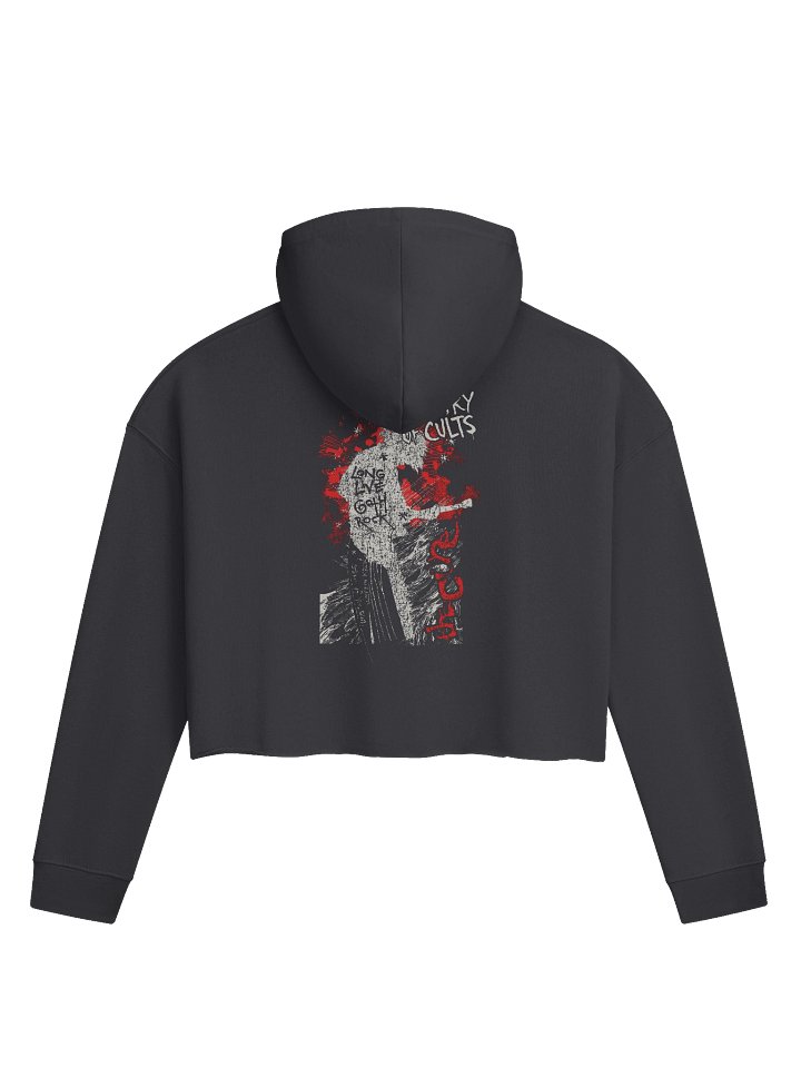 The Cure Retro Womens Cropped Hoodie product image (2)