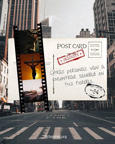 A través de sus heridas fuimos sanados. 

En sus heridas cargó un gran peso, pero fue por amor.
Entonces, ¿por qué no hacemos...