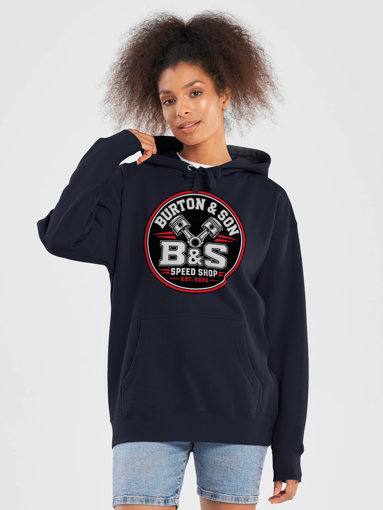 B&S Speed Shop Premium Logo Hoodie product image (29)